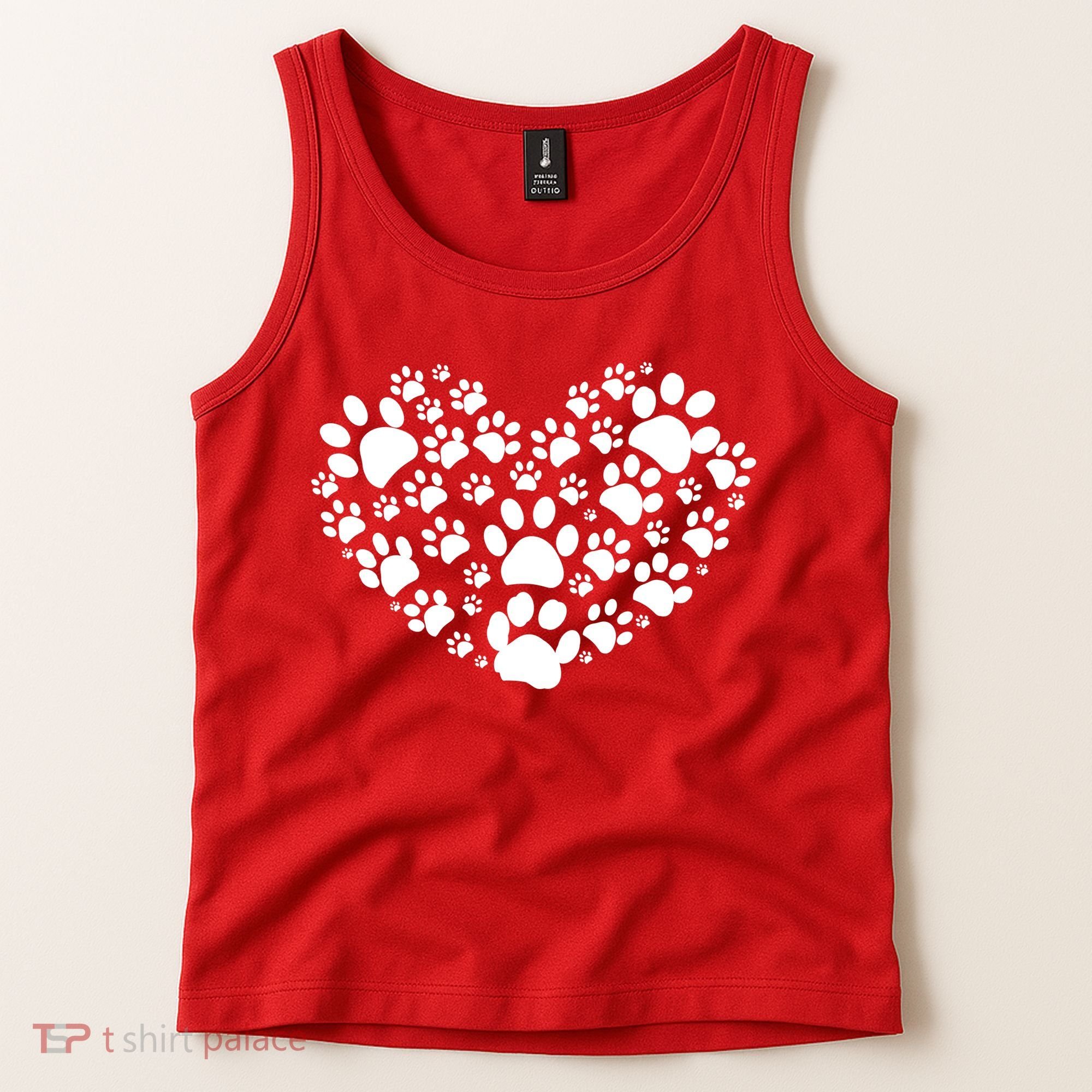 Paws Of Heart Tank Top