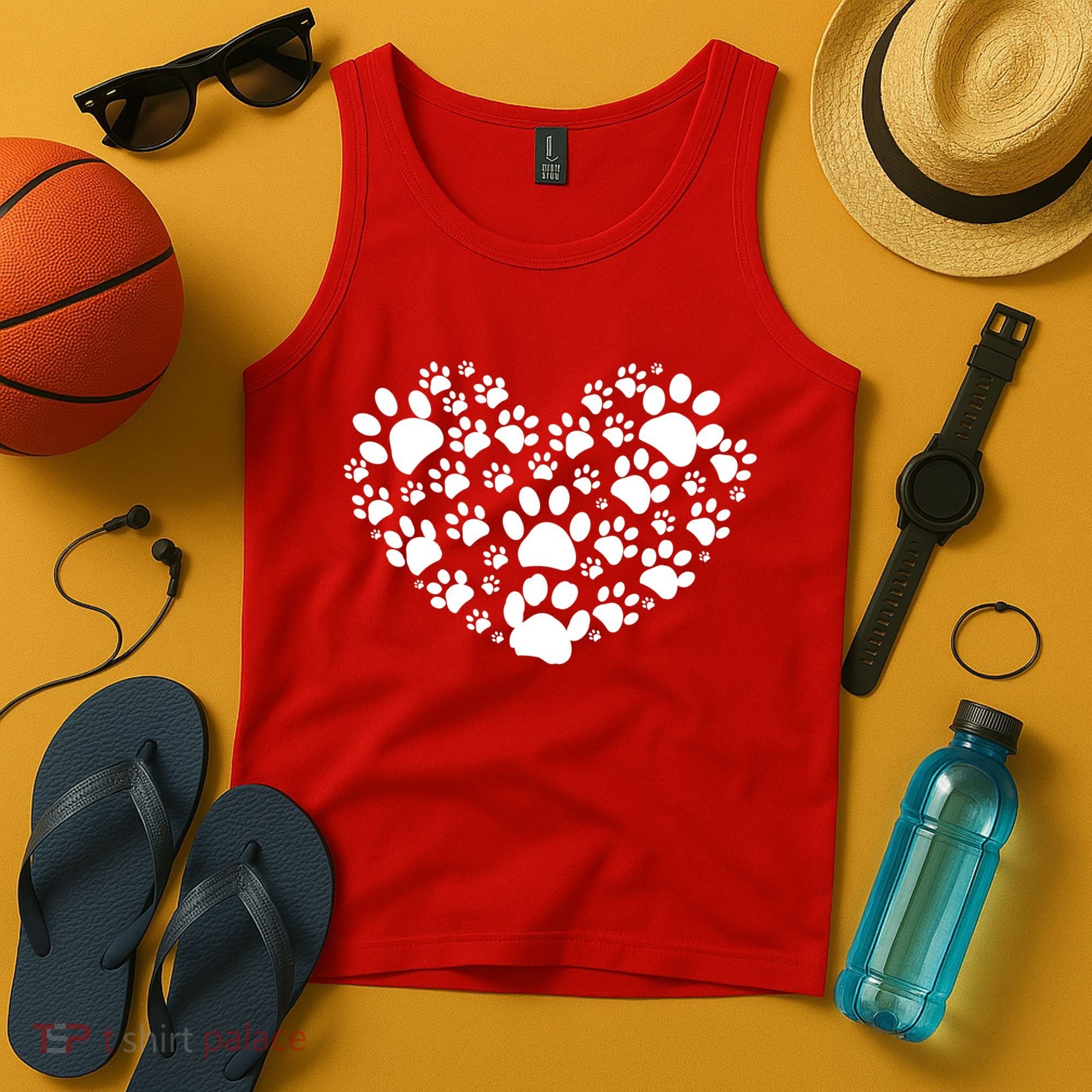 Paws Of Heart Tank Top