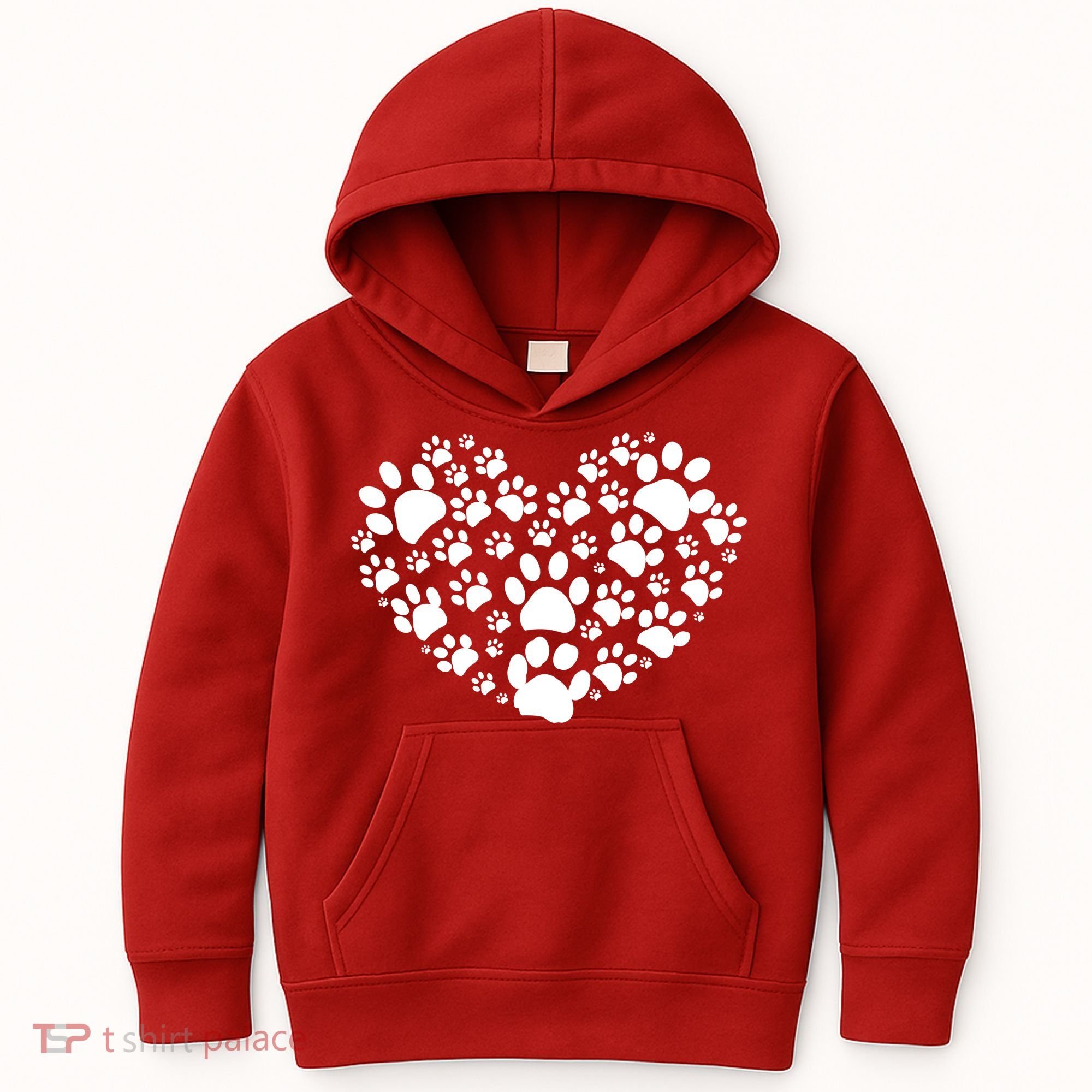Paws Of Heart Kids Hoodie
