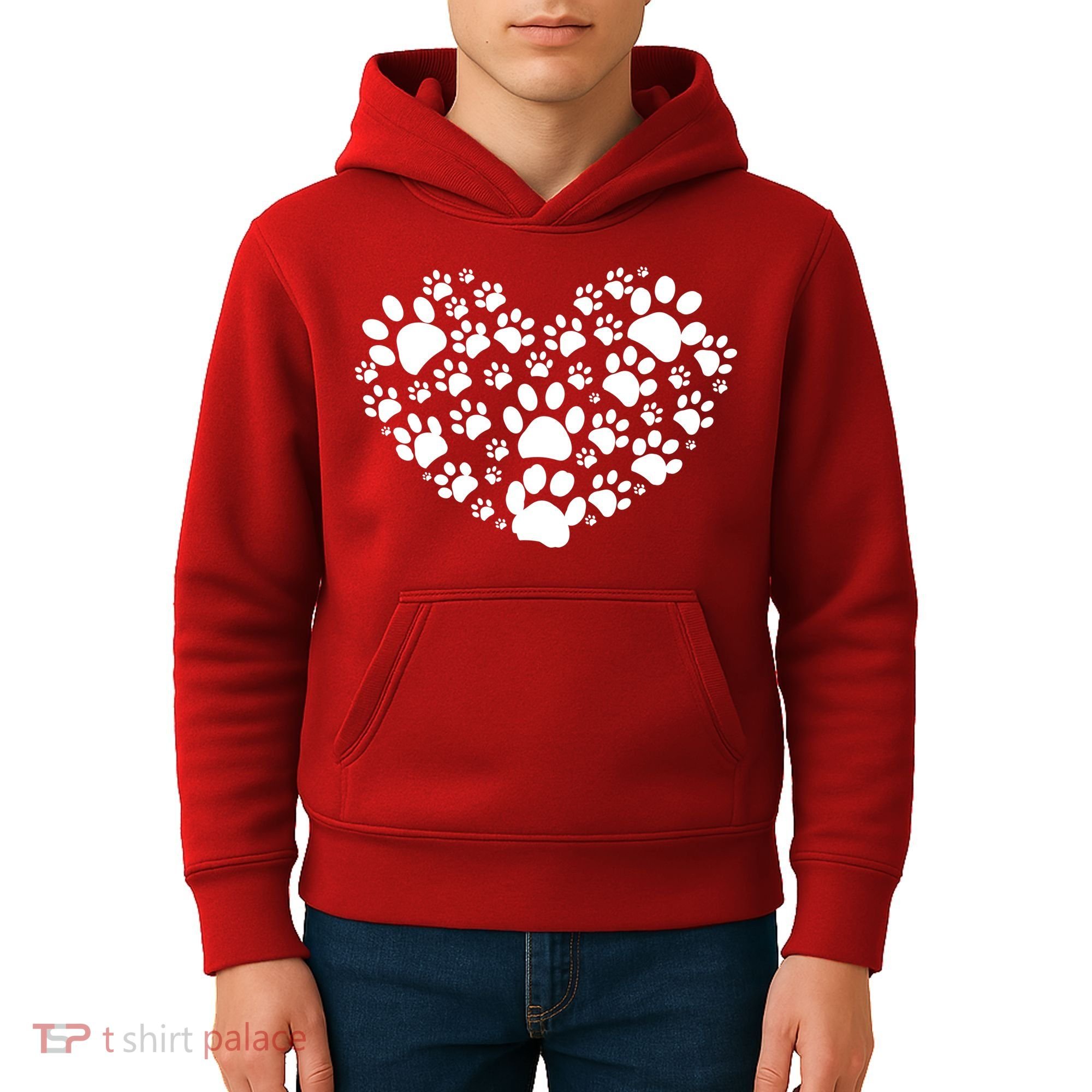 Paws Of Heart Kids Hoodie