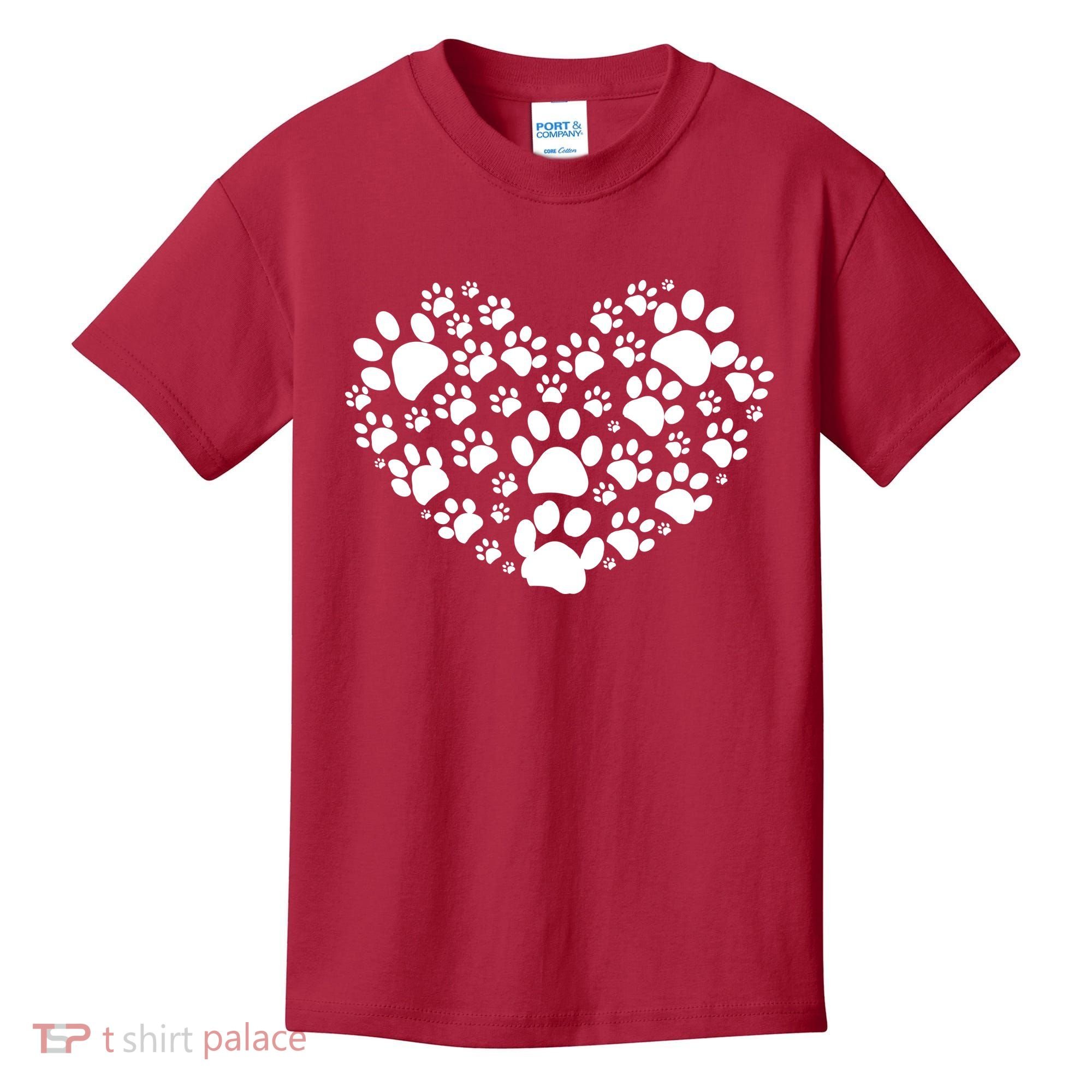 Paws Of Heart Kids T-Shirt