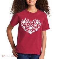 Paws Of Heart Kids T-Shirt thumb 2