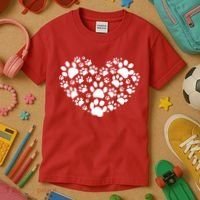 Paws Of Heart Kids T-Shirt thumb 3