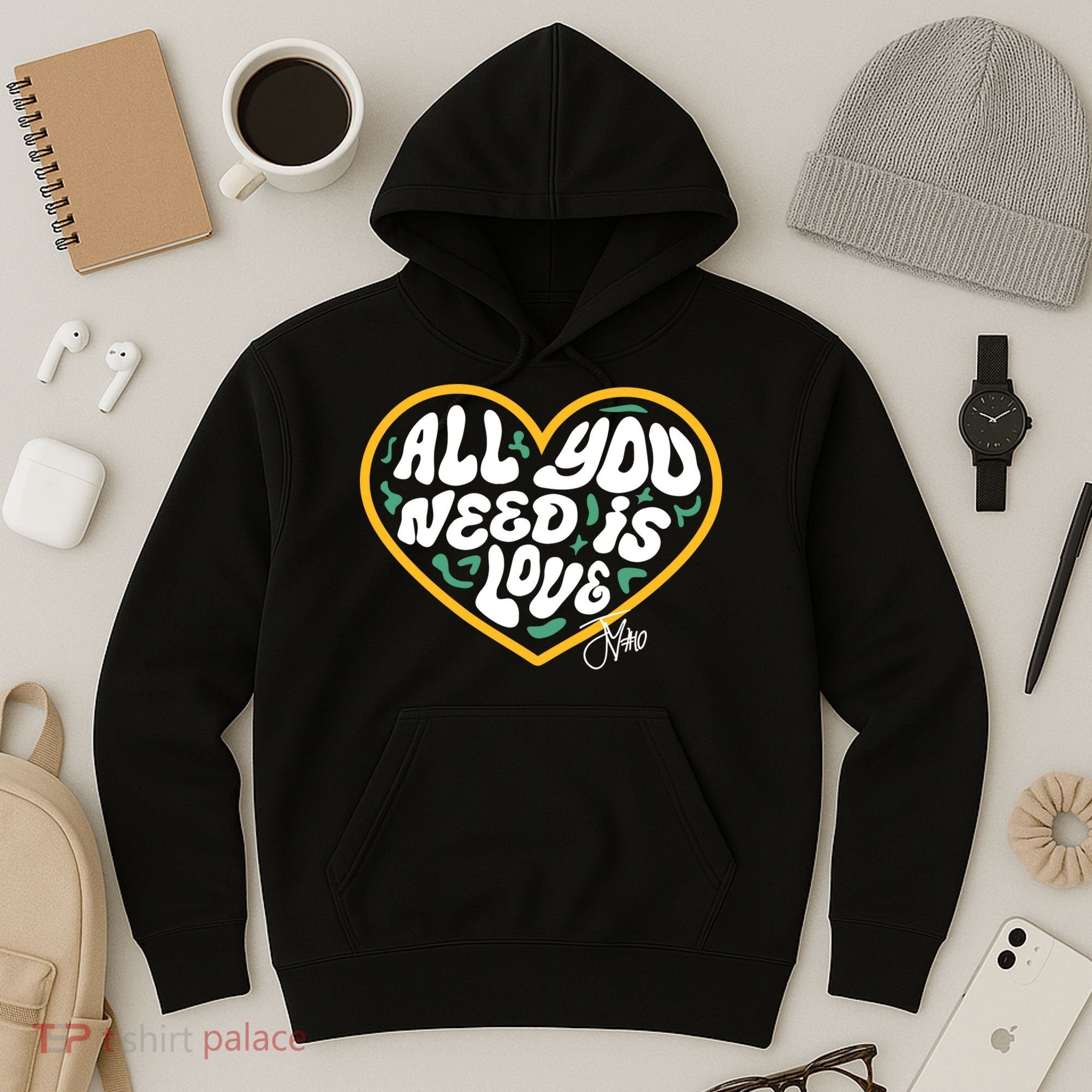 Packer All You Need Is Love 10 Hoodie
