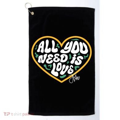 Packer All You Need Is Love 10 Golf Towel