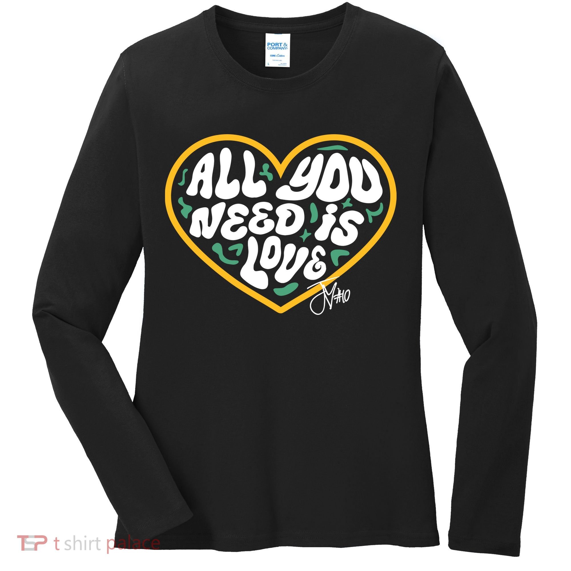 Packer All You Need Is Love 10 Women's Long Sleeve Shirt