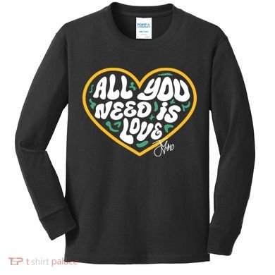 Packer All You Need Is Love 10 Kids Long Sleeve Shirt