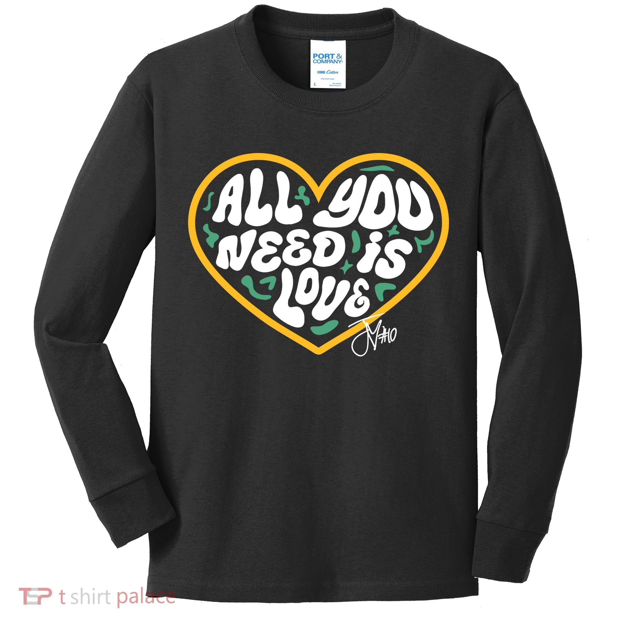 Packer All You Need Is Love 10 Kids Long Sleeve Shirt