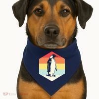 Penguin Animal Zookeeper Gifts USA-Made Doggie Bandana thumb 1