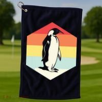 Penguin Animal Zookeeper Gifts Golf Towel thumb 1