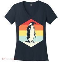 Penguin Animal Zookeeper Gifts Women's V-Neck T-Shirt thumb 0
