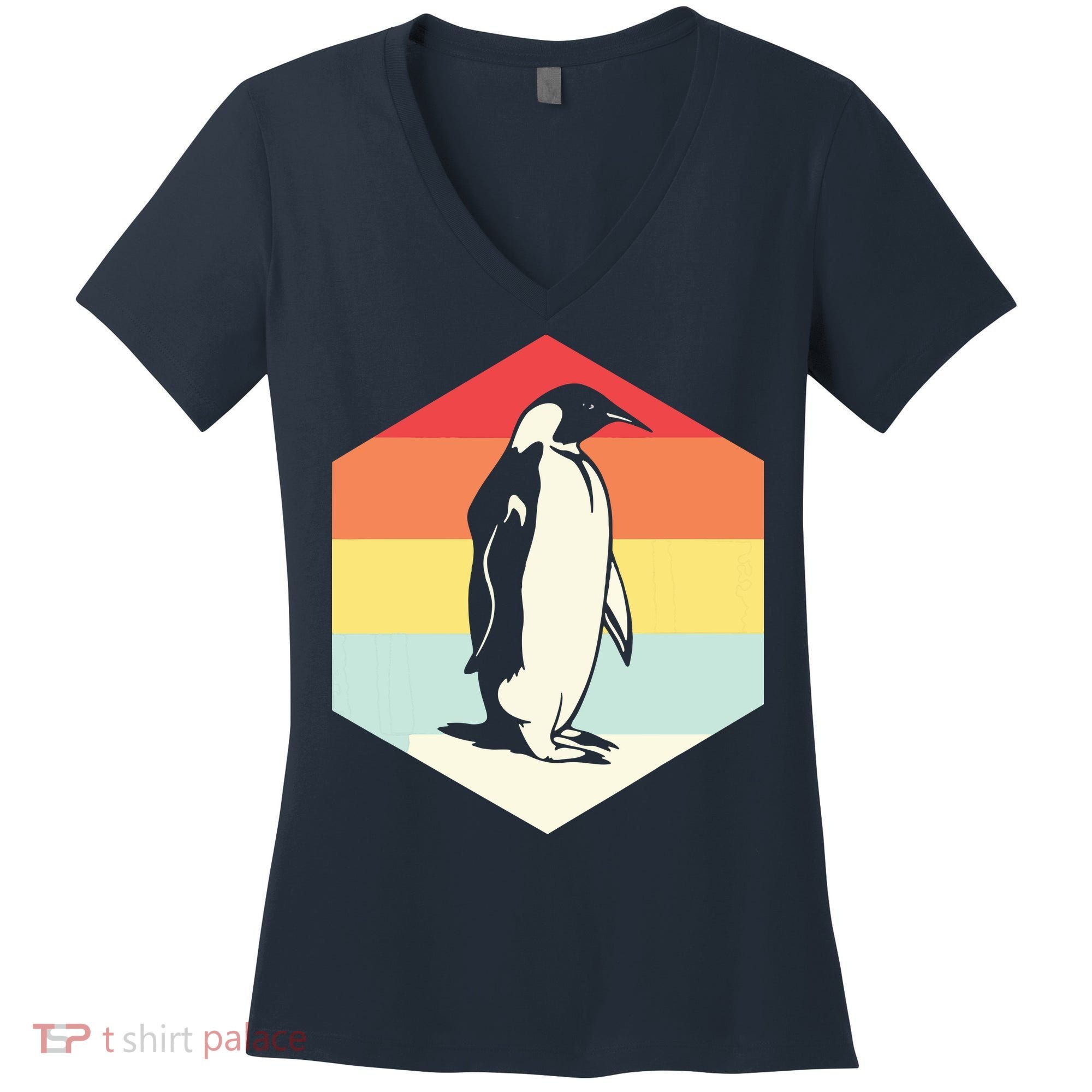 Penguin Animal Zookeeper Gifts Women's V-Neck T-Shirt