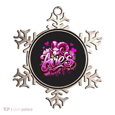 Pink Aries Zodiac Star Sign Ornament