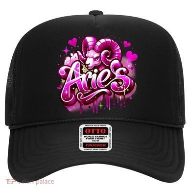 Pink Aries Zodiac Star Sign Hat