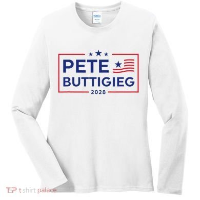 Pete Buttigieg 2028 For President Election Campaign  Women's Long Sleeve Shirt