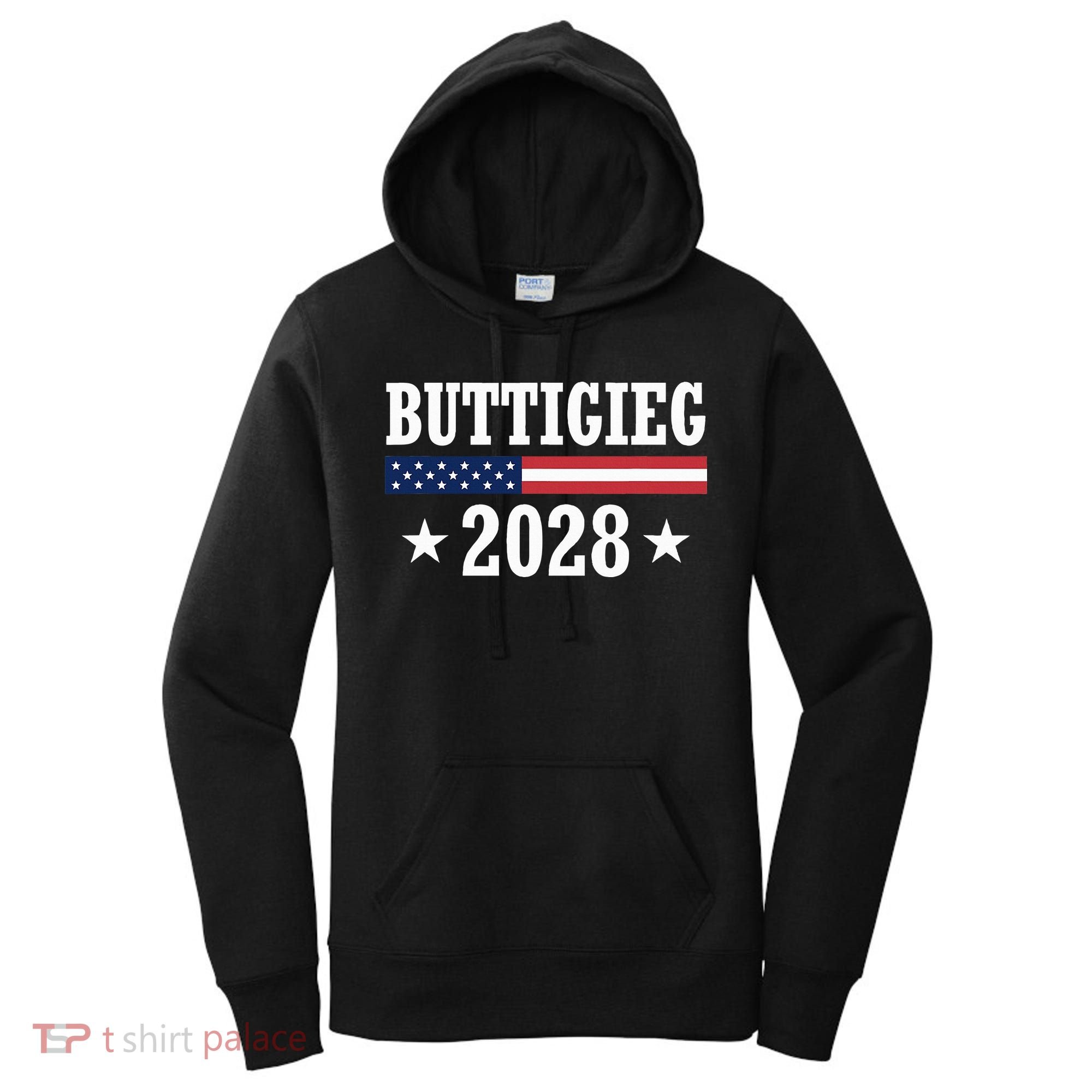 Pete Buttigieg 2028 Presidential Election Usa Flag Democrats Women's Hoodie