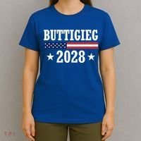 Pete Buttigieg 2028 Presidential Election Usa Flag Democrats T-Shirt thumb 4