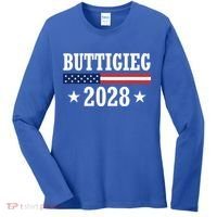 Pete Buttigieg 2028 Presidential Election Usa Flag Democrats Women's Long Sleeve Shirt thumb 0