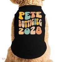 Pete Buttigieg 2028 For President Resist Wavy Election Doggie Tank thumb 0