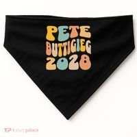 Pete Buttigieg 2028 For President Resist Wavy Election USA-Made Doggie Bandana thumb 0