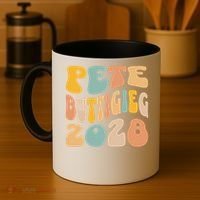 Pete Buttigieg 2028 For President Resist Wavy Election Coffee Mug thumb 4