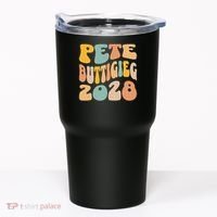 Pete Buttigieg 2028 For President Resist Wavy Election Tumbler thumb 0