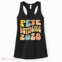 Pete Buttigieg 2028 For President Resist Wavy Election Women's Tank Top thumb 0