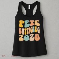 Pete Buttigieg 2028 For President Resist Wavy Election Women's Tank Top thumb 3