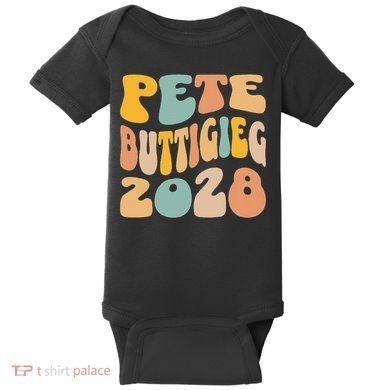 Pete Buttigieg 2028 For President Resist Wavy Election Baby Bodysuit