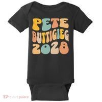 Pete Buttigieg 2028 For President Resist Wavy Election Baby Bodysuit thumb 0