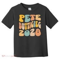 Pete Buttigieg 2028 For President Resist Wavy Election Toddler T-Shirt thumb 0