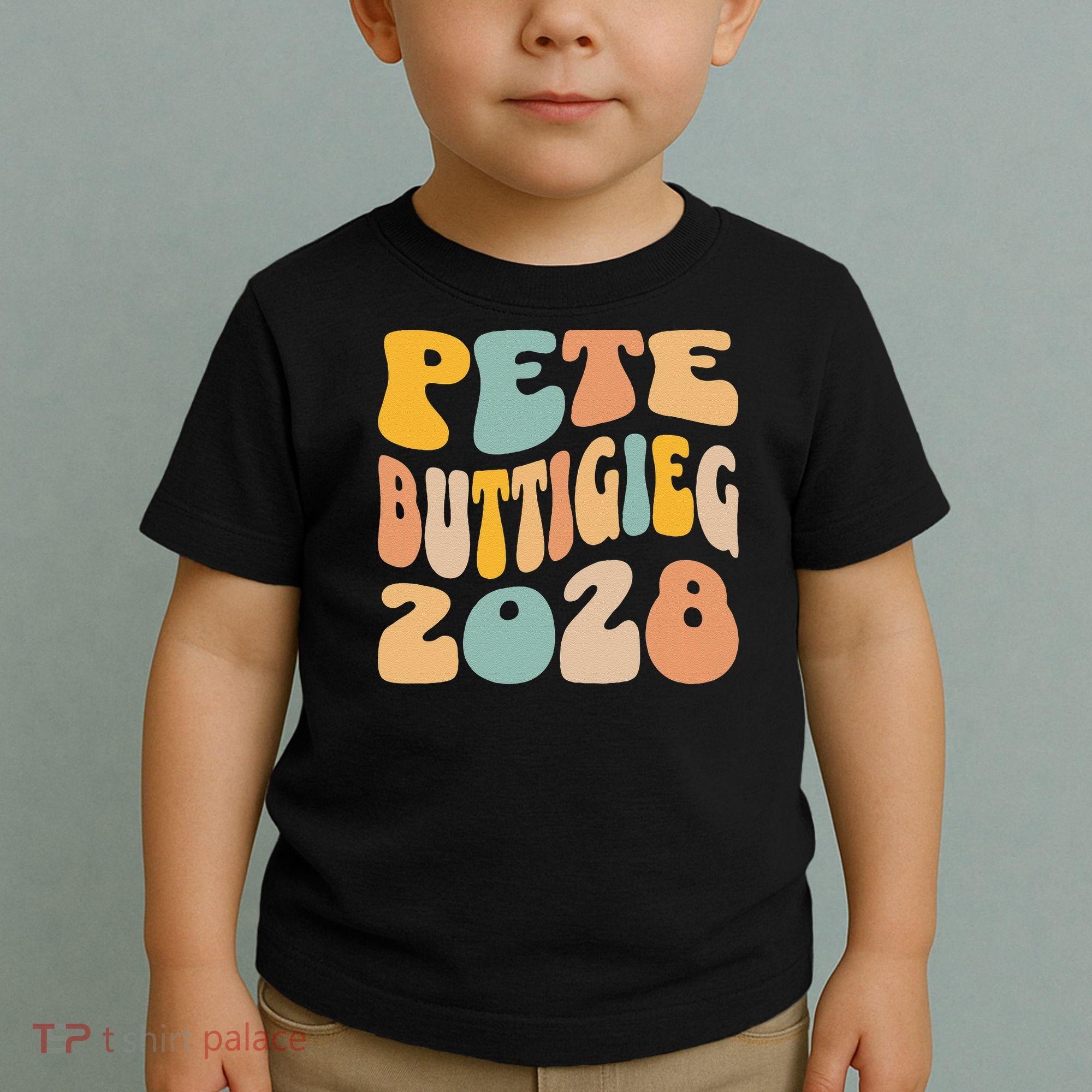 Pete Buttigieg 2028 For President Resist Wavy Election Toddler T-Shirt