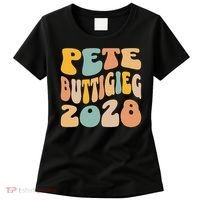 Pete Buttigieg 2028 For President Resist Wavy Election Women's T-Shirt thumb 0