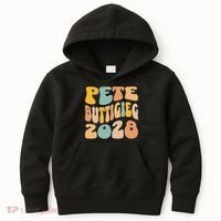 Pete Buttigieg 2028 For President Resist Wavy Election Kids Hoodie thumb 0