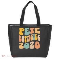 Pete Buttigieg 2028 For President Resist Wavy Election Tote Bag thumb 0