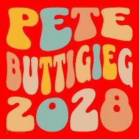 Pete Buttigieg 2028 For President Resist Wavy Election Santa Hat thumb 1