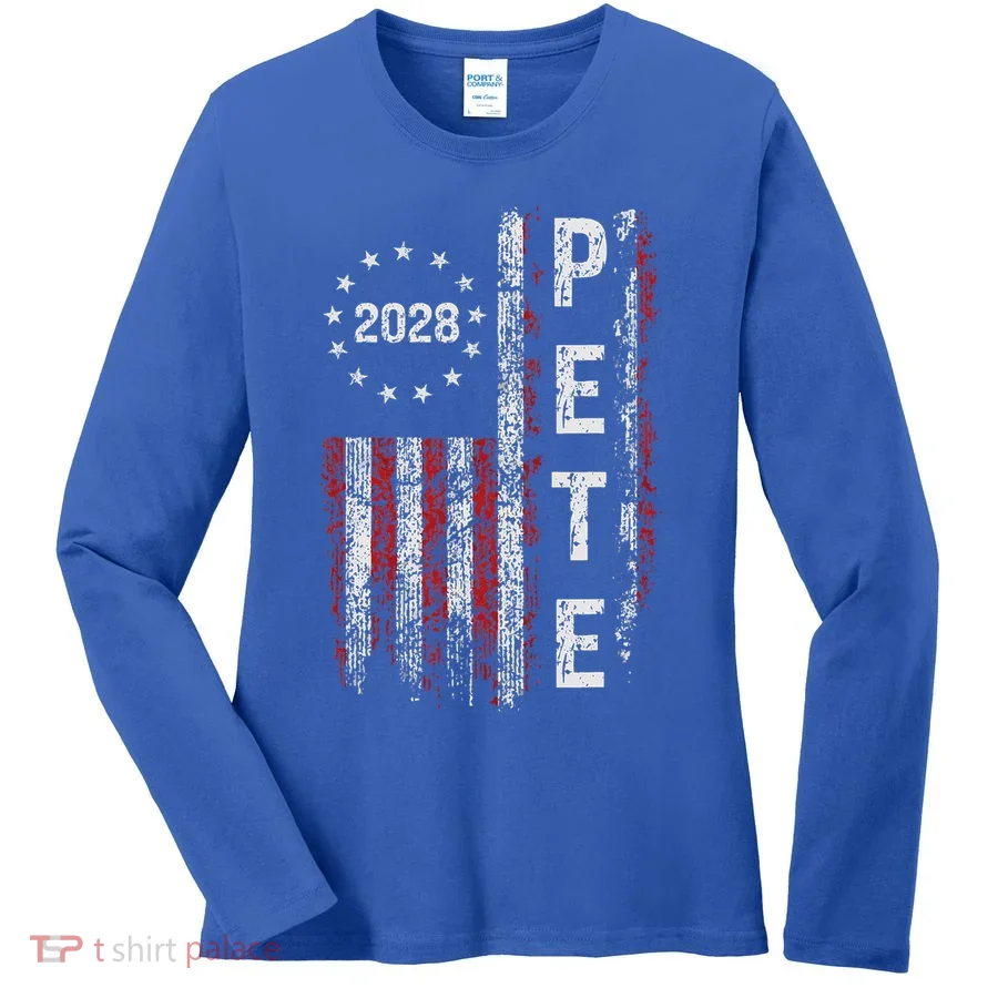 Pete Buttigieg 2028 For President  Women's Long Sleeve Shirt