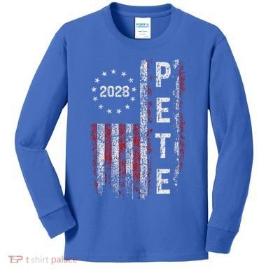 Pete Buttigieg 2028 For President  Kids Long Sleeve Shirt