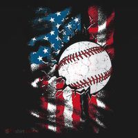 Patriotic Baseball 4th Of July USA American Flag Sweatshirt thumb 3