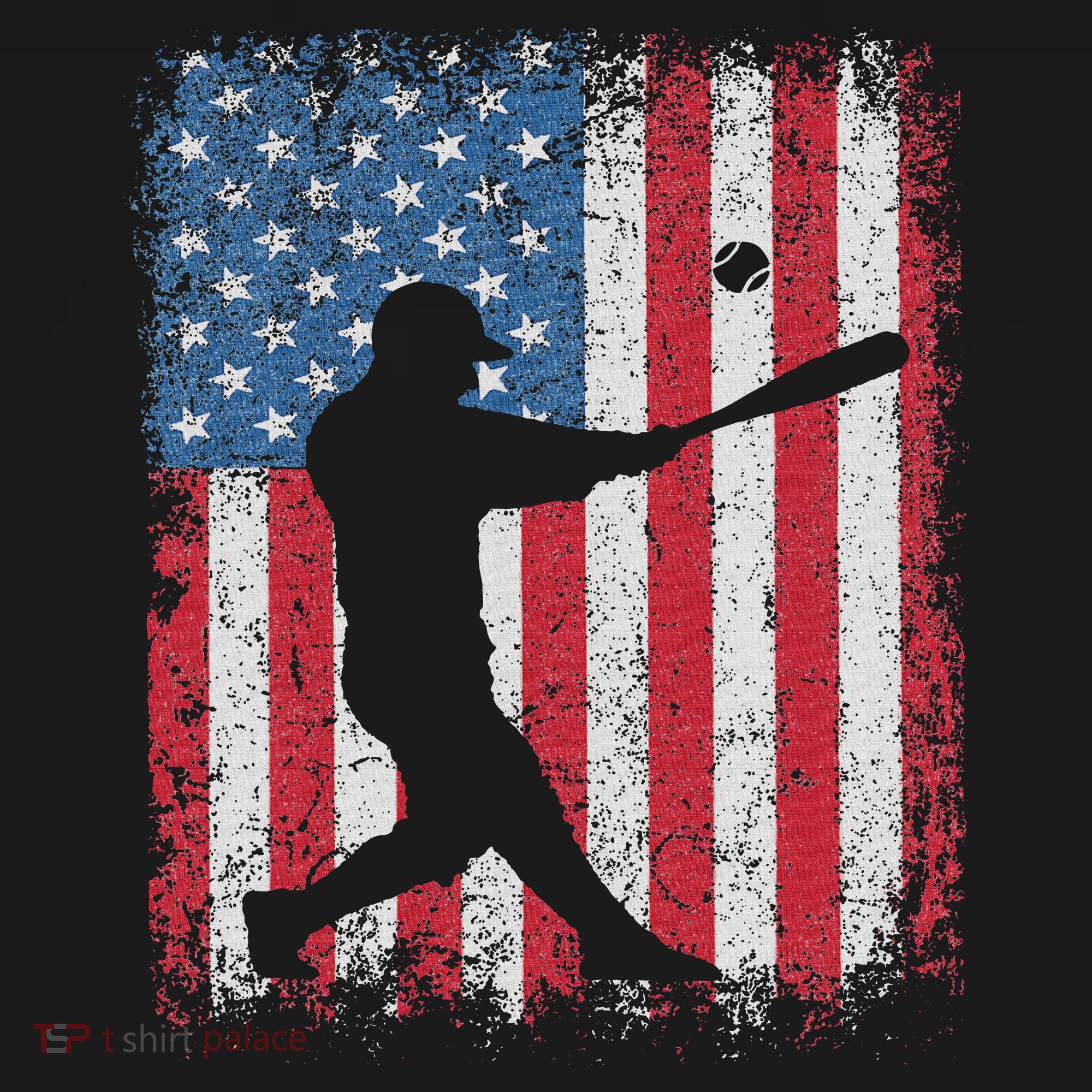 Patriotic Baseball 4th Of July Usa American Flag Women's Hoodie