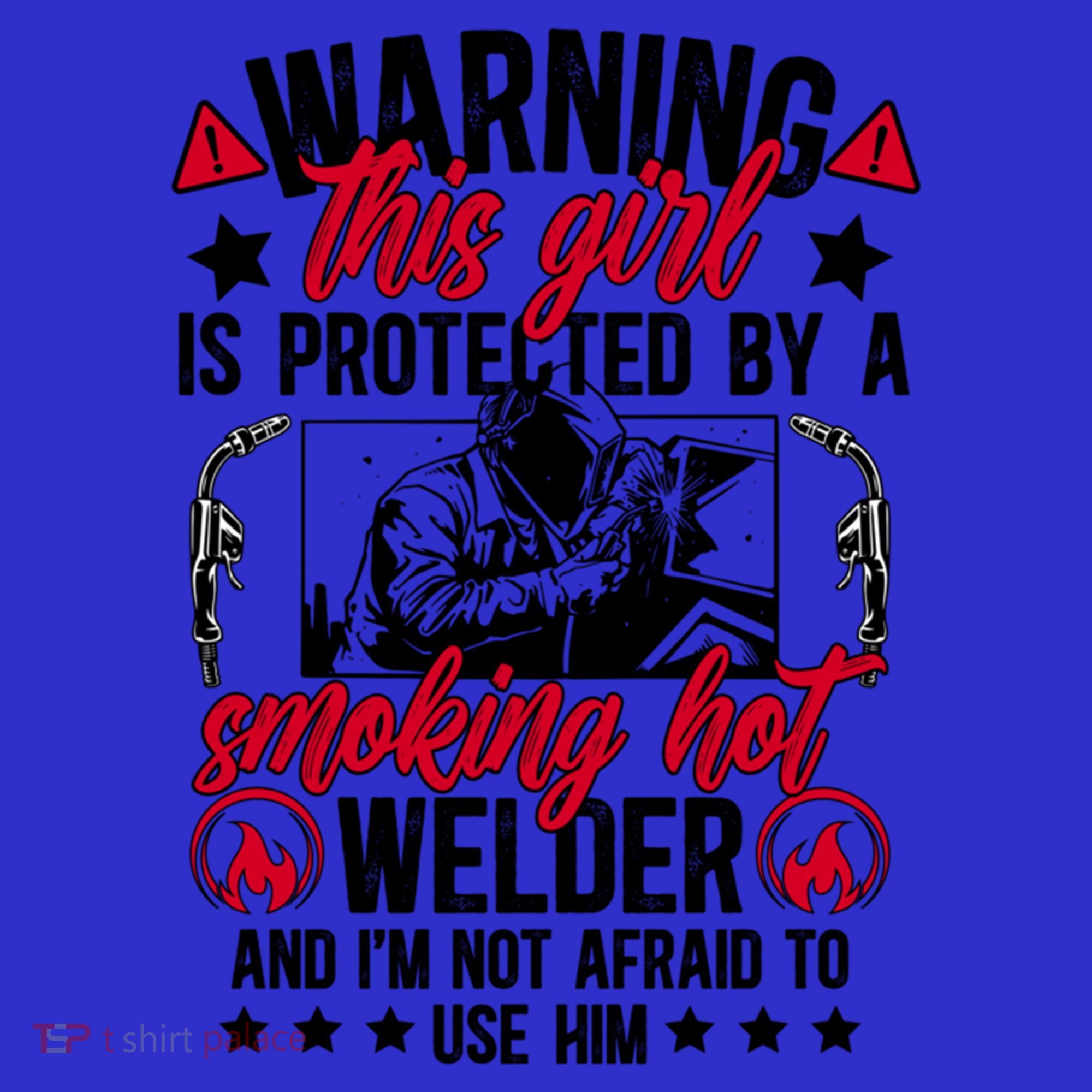 Protected By A Welder Wife Of A Welder WelderS Wife Funny Gift Women's Tank Top