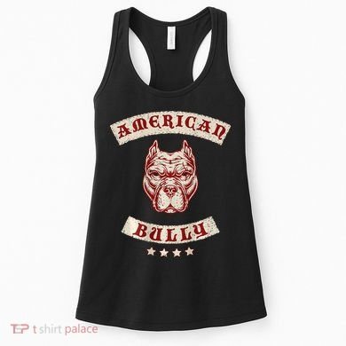 Pit Bull American Bully Dog Breed Mc Style Women's Tank Top