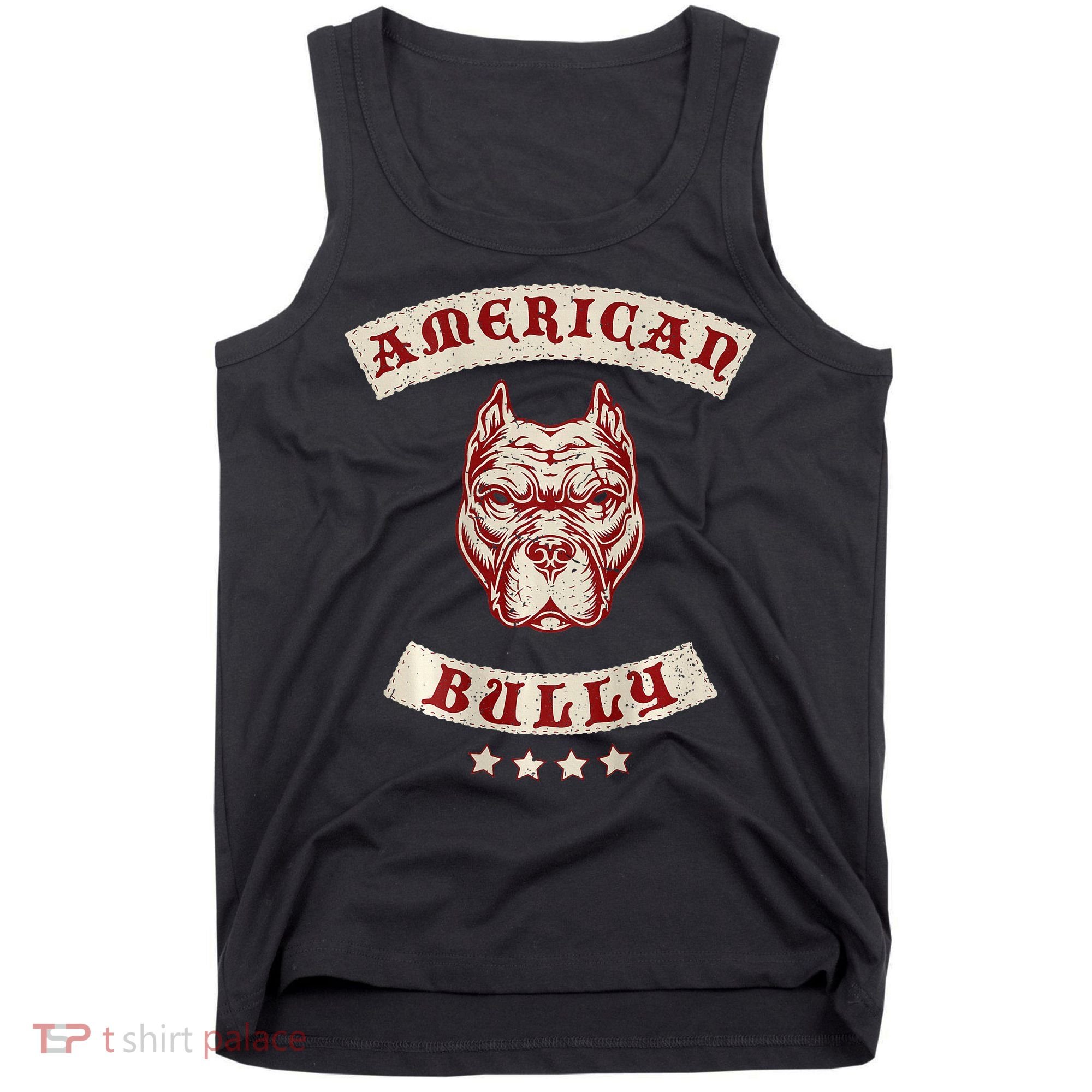 Pit Bull American Bully Dog Breed Mc Style Tank Top
