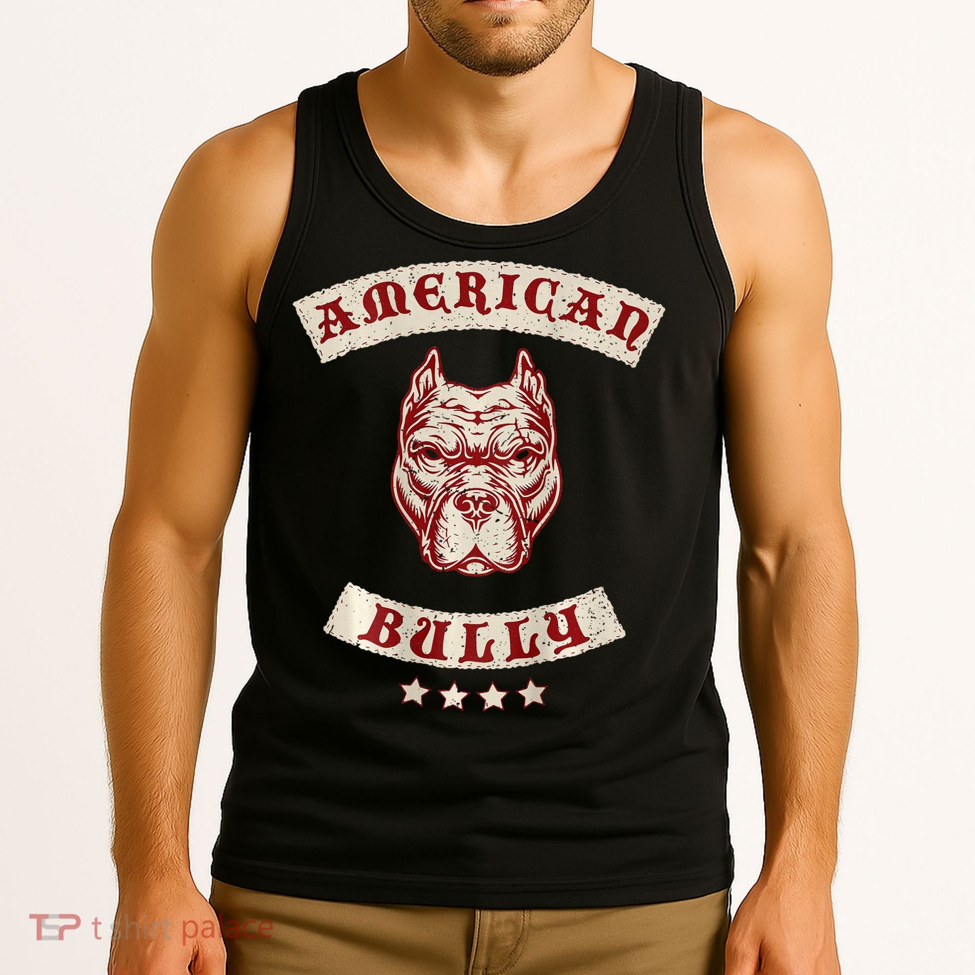 Pit Bull American Bully Dog Breed Mc Style Tank Top