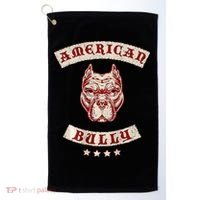 Pit Bull American Bully Dog Breed Mc Style Golf Towel thumb 0