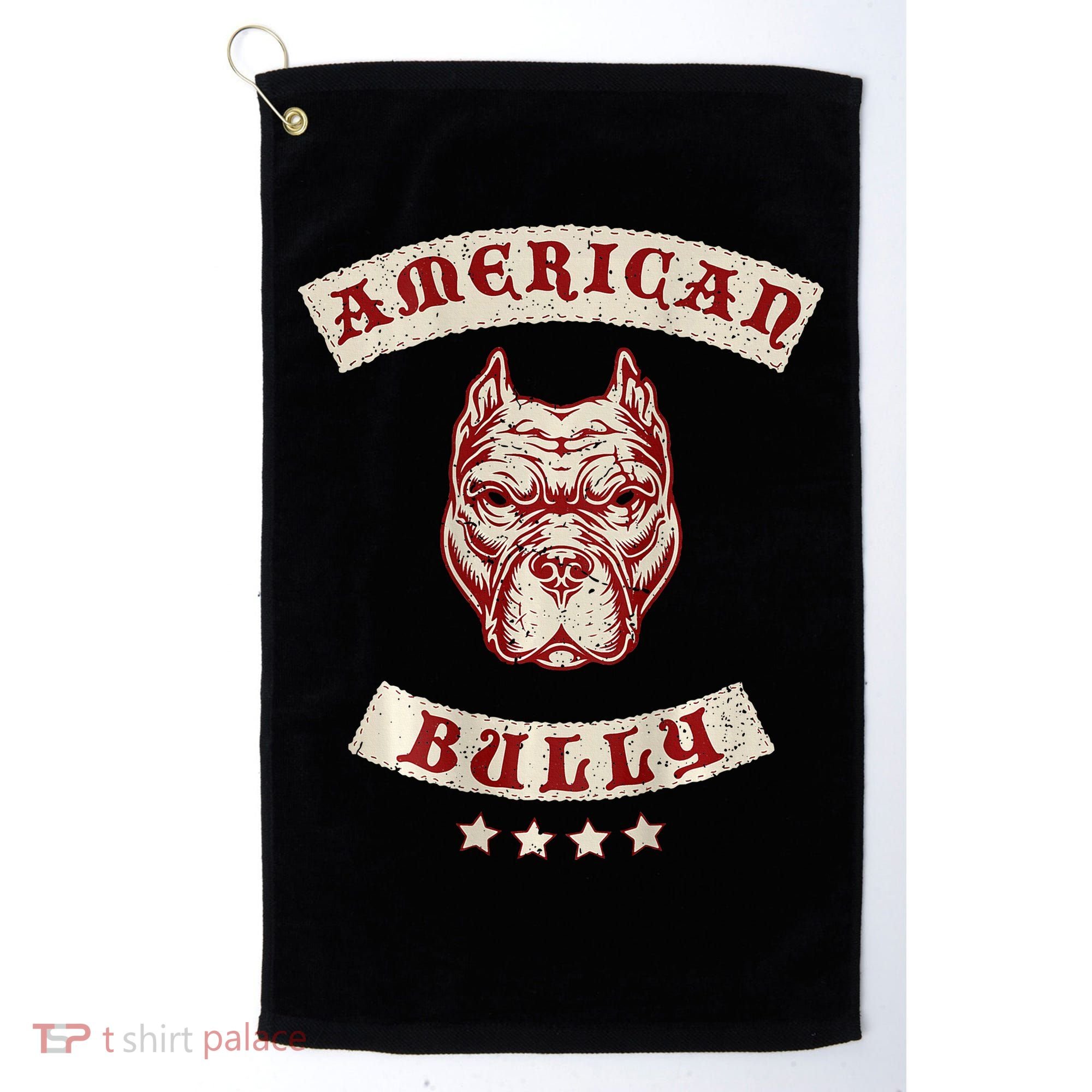 Pit Bull American Bully Dog Breed Mc Style Golf Towel