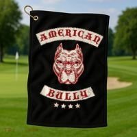 Pit Bull American Bully Dog Breed Mc Style Golf Towel thumb 1