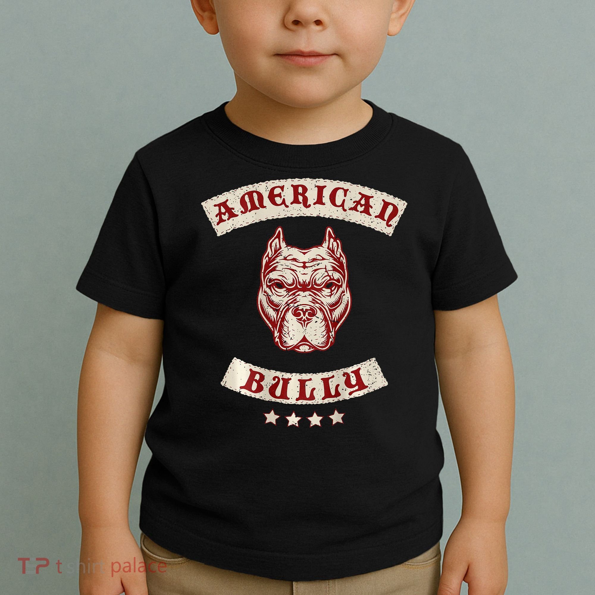 Pit Bull American Bully Dog Breed Mc Style Toddler T-Shirt