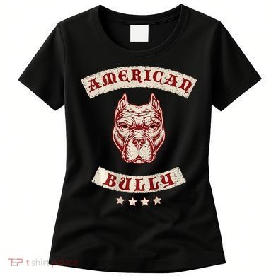 Pit Bull American Bully Dog Breed Mc Style Women's T-Shirt