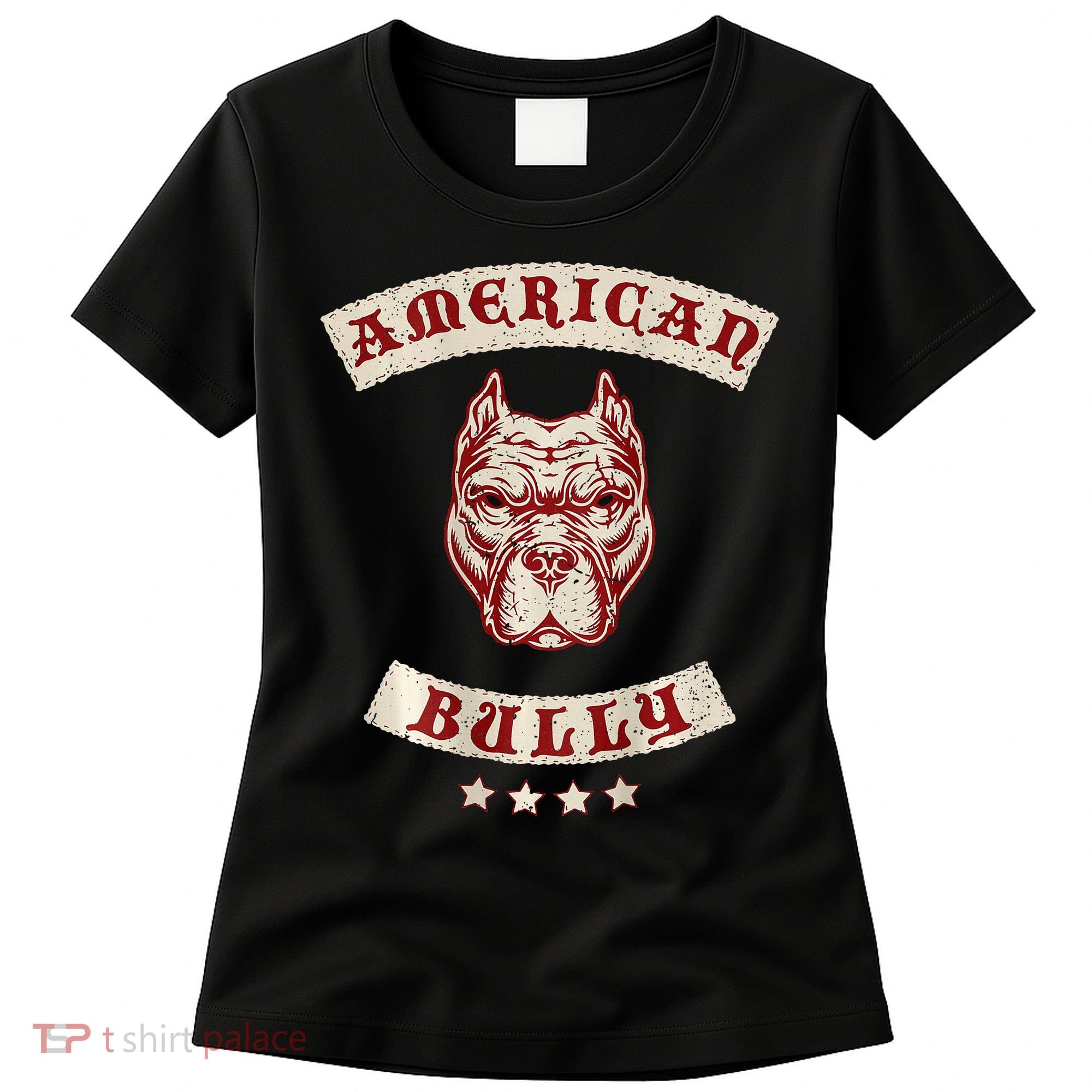 Pit Bull American Bully Dog Breed Mc Style Women's T-Shirt